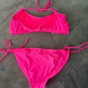 pink bikinis